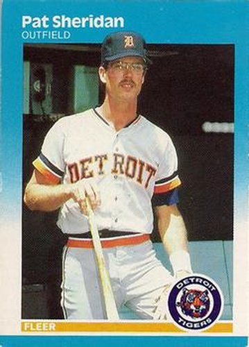 #162 Pat Sheridan - Detroit Tigers - 1987 Fleer Baseball