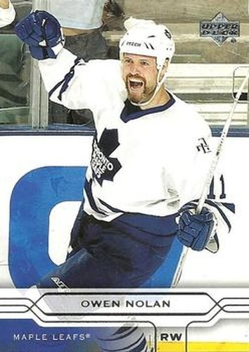 #163 Owen Nolan - Toronto Maple Leafs - 2004-05 Upper Deck Hockey