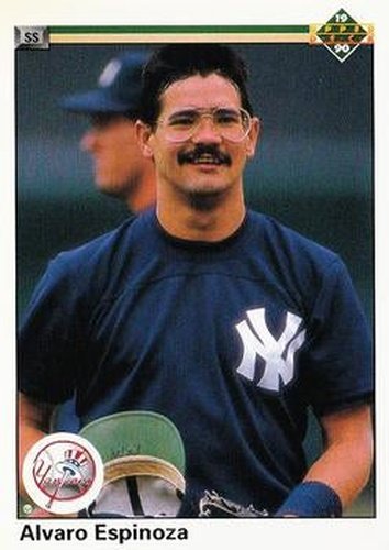 #163 Alvaro Espinoza - New York Yankees - 1990 Upper Deck Baseball