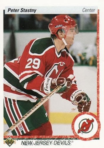 #163 Peter Stastny - New Jersey Devils - 1990-91 Upper Deck Hockey