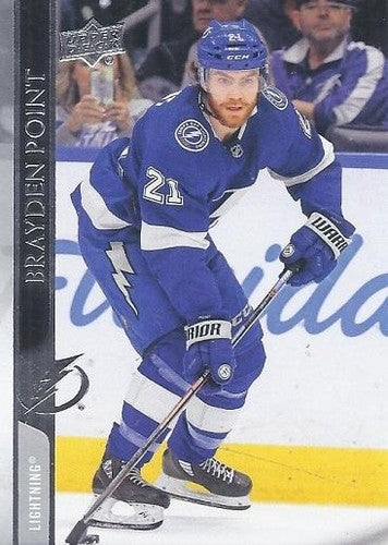 #163 Brayden Point - Tampa Bay Lightning - 2020-21 Upper Deck Hockey