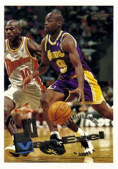 #163 Nick Van Exel - Los Angeles Lakers - 1995-96 Topps Basketball