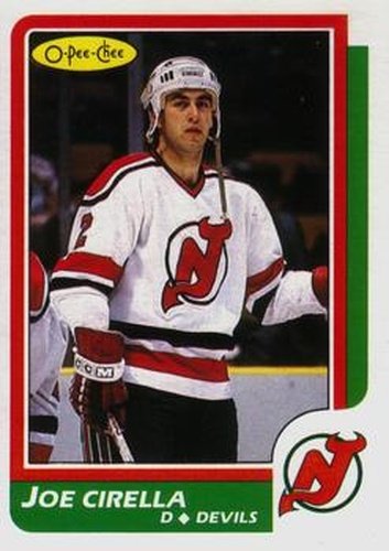 #163 Joe Cirella - New Jersey Devils - 1986-87 O-Pee-Chee Hockey