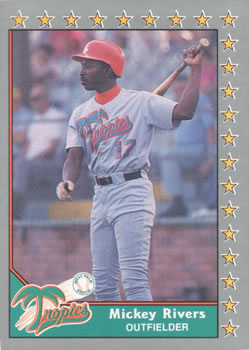 #163 Mickey Rivers - West Palm Beach Tropics - 1990 Pacific Senior League Baseball