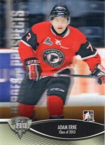#163 Adam Erne - Quebec Remparts - 2012-13 In The Game Heroes and Prospects Hockey
