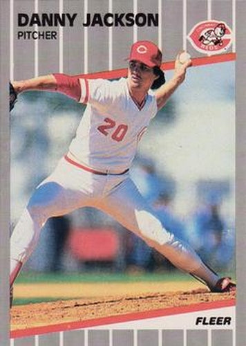 #163 Danny Jackson - Cincinnati Reds - 1989 Fleer Baseball