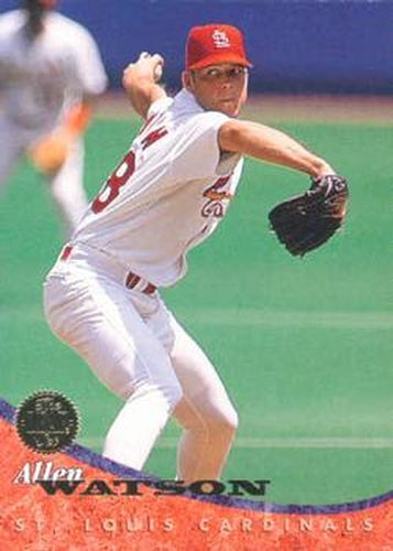 #163 Allen Watson - St. Louis Cardinals - 1994 Leaf Baseball
