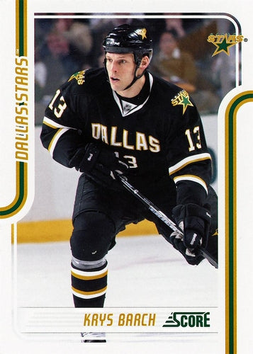 #163 Krys Barch - Dallas Stars - 2011-12 Score Hockey