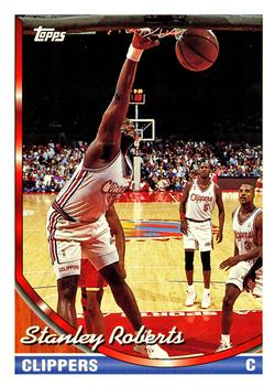 #163 Stanley Roberts - Los Angeles Clippers - 1993-94 Topps Basketball