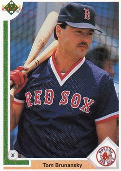 #163 Tom Brunansky - Boston Red Sox - 1991 Upper Deck Baseball