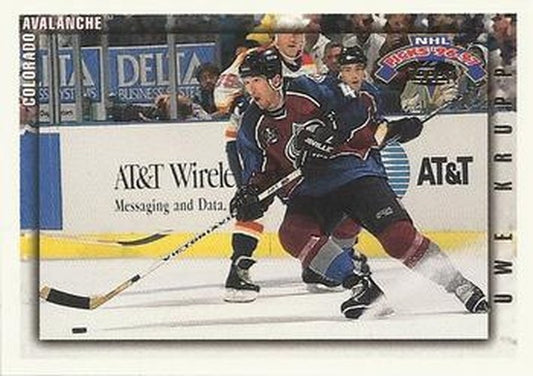 #163 Uwe Krupp - Colorado Avalanche - 1996-97 Topps NHL Picks Hockey