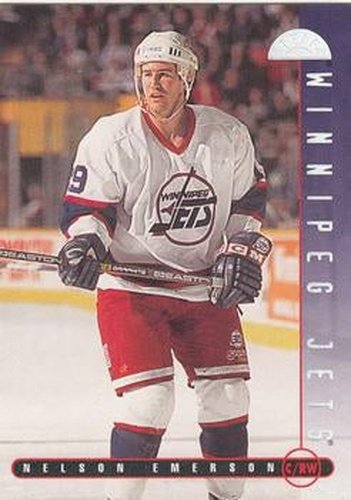#163 Nelson Emerson - Winnipeg Jets - 1995-96 Leaf Hockey