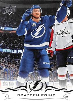 #163 Brayden Point - Tampa Bay Lightning - 2018-19 Upper Deck Hockey