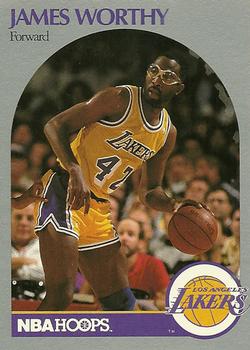 #163 James Worthy - Los Angeles Lakers - 1990-91 Hoops Basketball