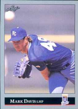 #163 Mark Davis - Kansas City Royals - 1992 Leaf Baseball