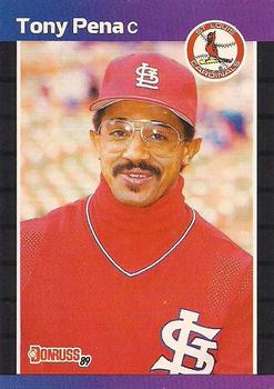 #163 Tony Pena - St. Louis Cardinals - 1989 Donruss Baseball
