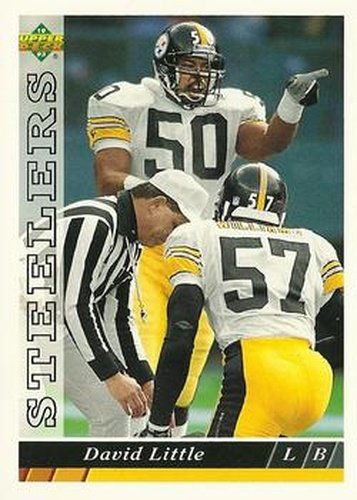 #163 David Little - Pittsburgh Steelers - 1993 Upper Deck Football