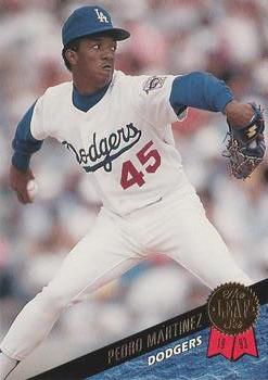 #163 Pedro Martinez - Los Angeles Dodgers - 1993 Leaf Baseball