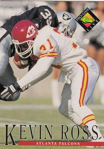 #163 Kevin Ross - Atlanta Falcons - 1994 Pro Line Live Football