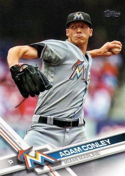 #163 Adam Conley - Miami Marlins - 2017 Topps Baseball