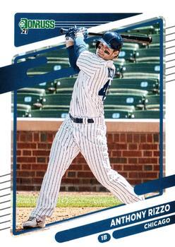 #163 Anthony Rizzo - Chicago Cubs - 2021 Donruss Baseball