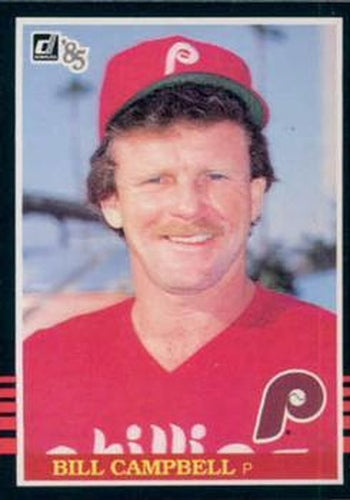 #163 Bill Campbell - Philadelphia Phillies - 1985 Donruss Baseball