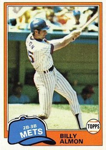 #163 Billy Almon - New York Mets - 1981 Topps Baseball