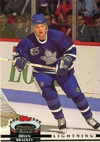 #163 Brian Bradley - Tampa Bay Lightning - 1992-93 Stadium Club Hockey