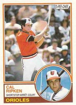 #163 Cal Ripken - Baltimore Orioles - 1983 O-Pee-Chee Baseball
