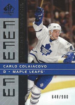 #163 Carlo Colaiacovo - Toronto Maple Leafs - 2002-03 SP Authentic Hockey
