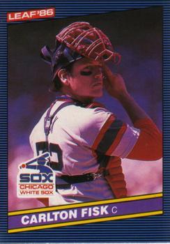 #163 Carlton Fisk - Chicago White Sox - 1986 Leaf Baseball
