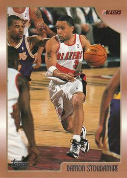 #163 Damon Stoudamire - Portland Trail Blazers - 1998-99 Topps Basketball