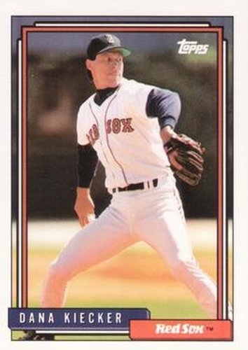 #163 Dana Kiecker - Boston Red Sox - 1992 Topps Baseball