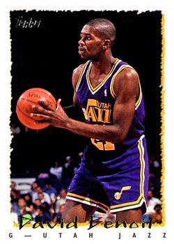 #163 David Benoit - Utah Jazz - 1994-95 Topps Basketball