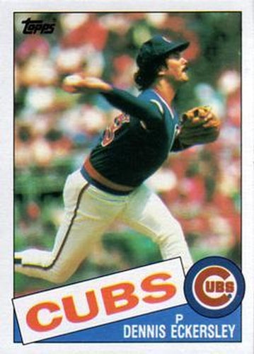 #163 Dennis Eckersley - Chicago Cubs - 1985 Topps Baseball