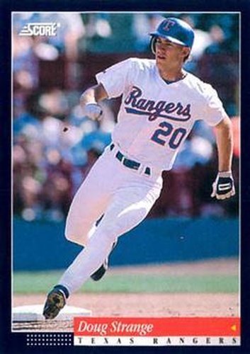#163 Doug Strange - Texas Rangers -1994 Score Baseball