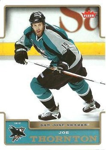 #163 Joe Thornton - San Jose Sharks - 2006-07 Fleer Hockey