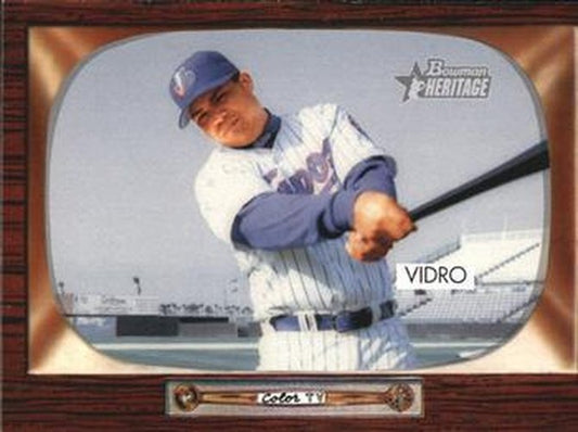 #163 Jose Vidro - Montreal Expos - 2004 Bowman Heritage Baseball