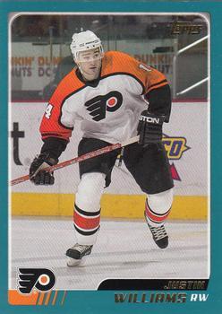 #163 Justin Williams - Philadelphia Flyers - 2003-04 Topps Hockey