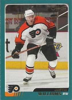 #163 Justin Williams - Philadelphia Flyers - 2003-04 O-Pee-Chee Hockey