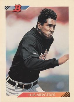 #163 Luis Mercedes - Baltimore Orioles - 1992 Bowman Baseball