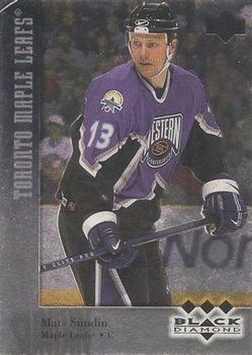 #163 Mats Sundin - Toronto Maple Leafs - 1996-97 Upper Deck Black Diamond Hockey