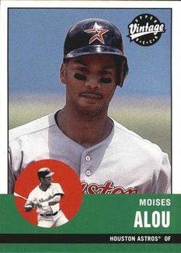 #163 Moises Alou - Houston Astros - 2001 Upper Deck Vintage Baseball