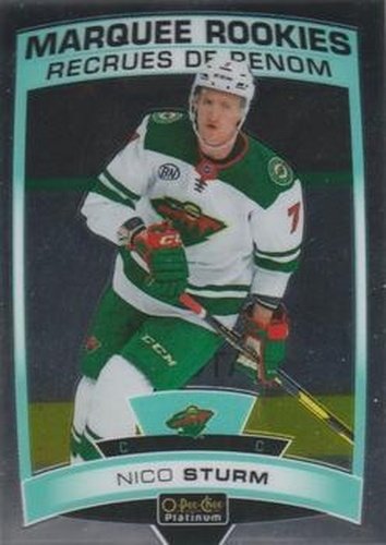 #163 Nico Sturm - Minnesota Wild - 2019-20 O-Pee-Chee Platinum Hockey