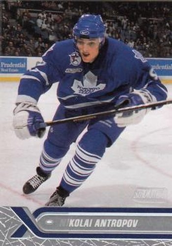 #163 Nik Antropov - Toronto Maple Leafs - 2000-01 Stadium Club Hockey