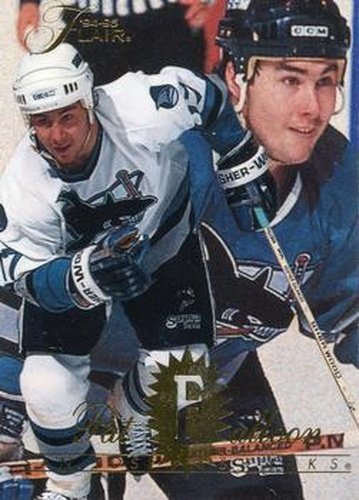 #163 Pat Falloon - San Jose Sharks - 1994-95 Flair Hockey