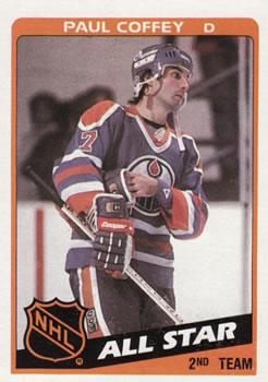 #163 Paul Coffey - Edmonton Oilers - 1984-85 Topps Hockey