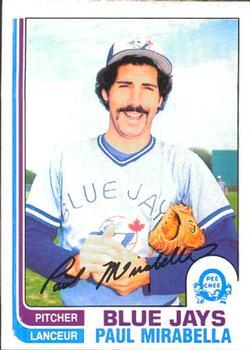 #163 Paul Mirabella - Toronto Blue Jays - 1982 O-Pee-Chee Baseball
