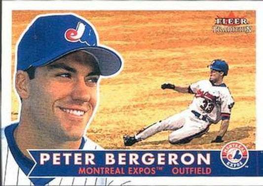 #163 Peter Bergeron - Montreal Expos - 2001 Fleer Tradition Baseball
