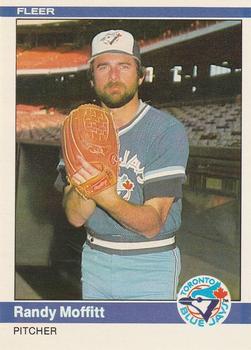 #163 Randy Moffitt - Toronto Blue Jays - 1984 Fleer Baseball